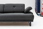 Atelier Del Sofa Mustang Sofá cama de 3 plazas Antracita